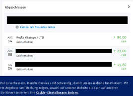 Global test market is reliable, money received in August Global test market is trustworthy, this panel pays out!